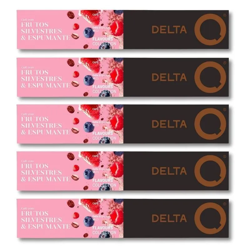 50 Cápsulas Café Delta Q Frutos Silvestres E Espumante