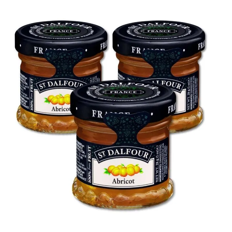 Geleia Francesa St. Dalfour Abricot Damasco Kit 3un 28g