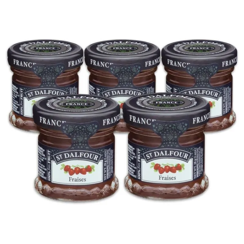 Geleia Francesa St. Dalfour Fraises Morango Kit 5un 28g
