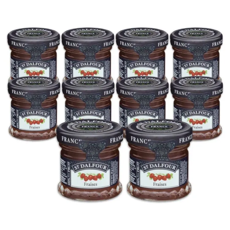 Geleia Francesa St. Dalfour Fraises Morango Kit 10un 28g