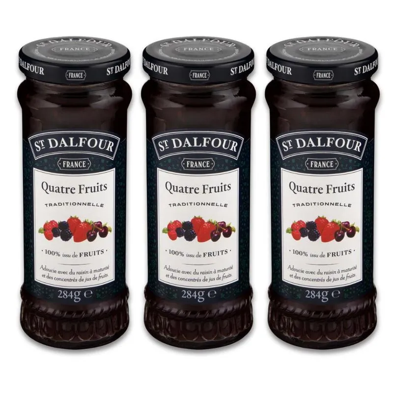 Geleia Francesa St. Dalfour Quatre Fruits Kit 3un 284g