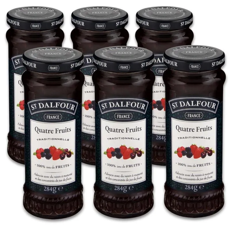 Geleia Francesa St. Dalfour Quatre Fruits Kit 6un 284g