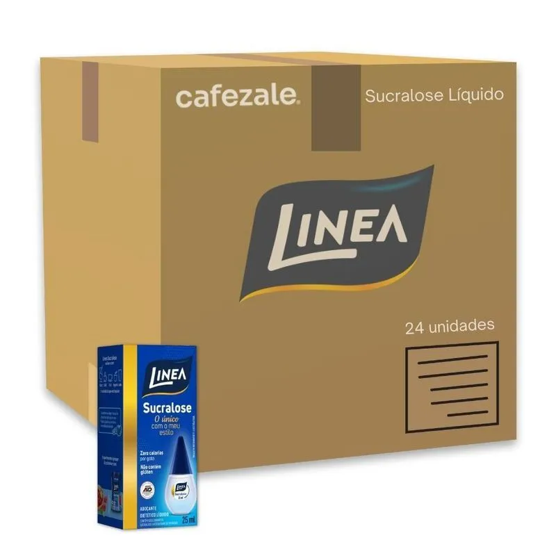 Adoçante Sucralose Líquido Linea Kit 24 Unidades 25ml