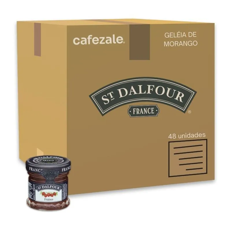 Geleia Francesa St. Dalfour Fraises Morango Kit 48un 28g