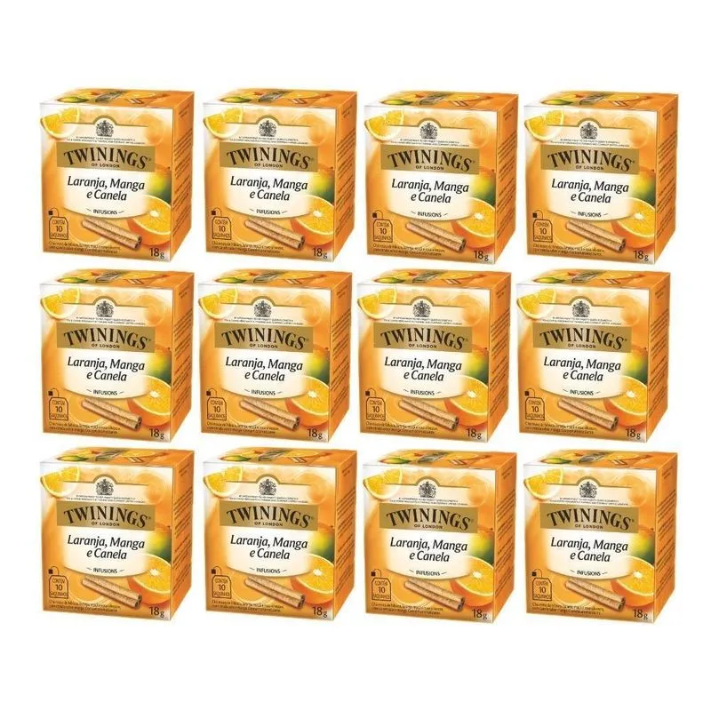 120 Sachês, Chá Twinings, Laranja Manga E Canela