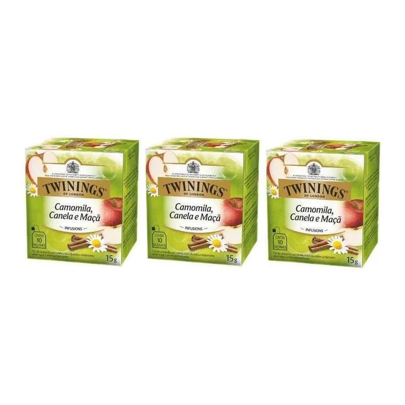 30 Sachês, Chá Twinings, Camomila Mel E Baunilha