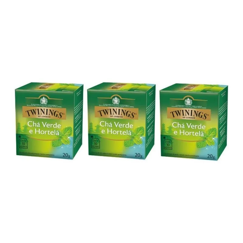 30 Sachês, Chá Twinings, Verde E Hortelã