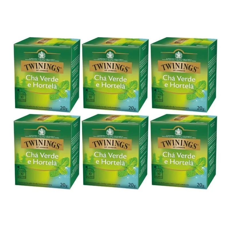 60 Sachês, Chá Twinings, Verde E Hortelã