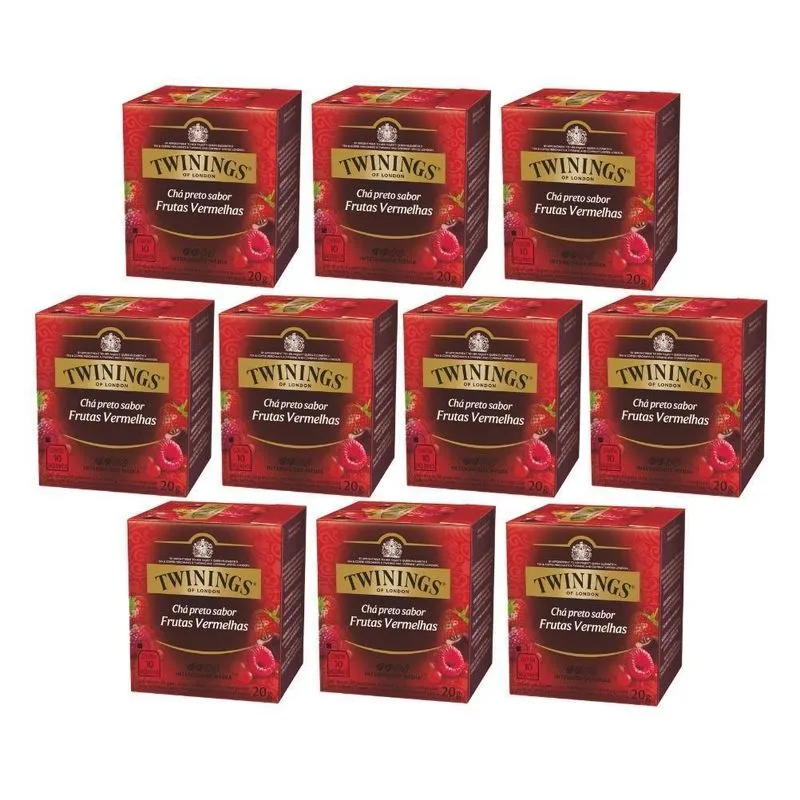 100 Sachês, Chá Twinings, Frutas Vermelhas
