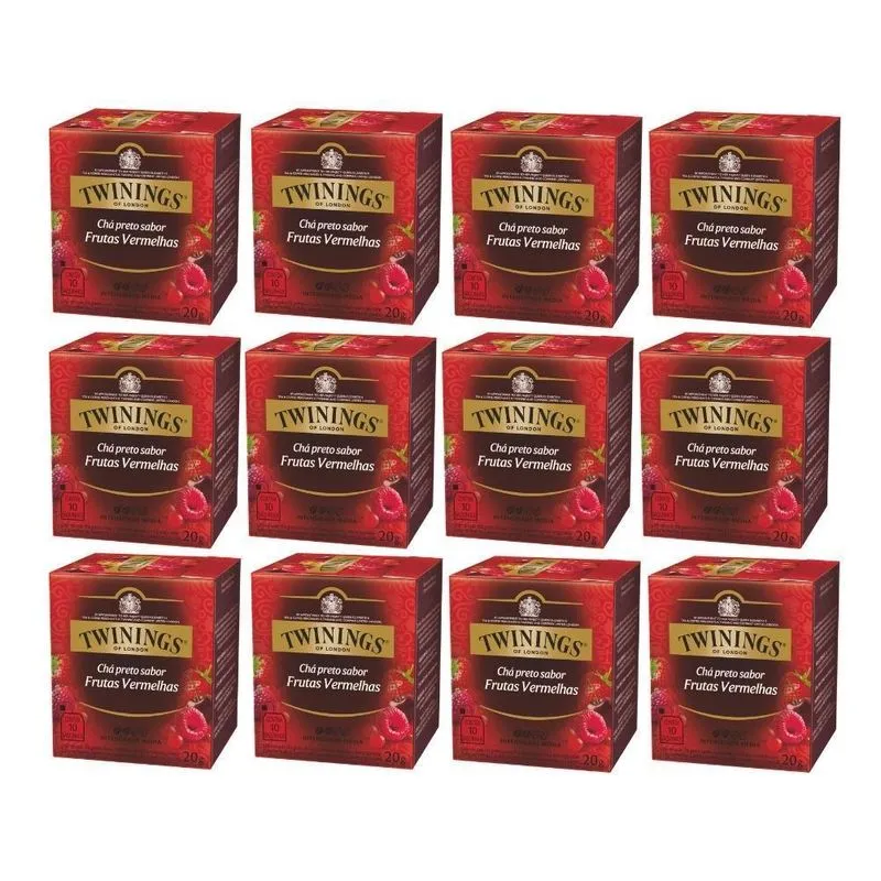 120 Sachês, Chá Twinings, Frutas Vermelhas