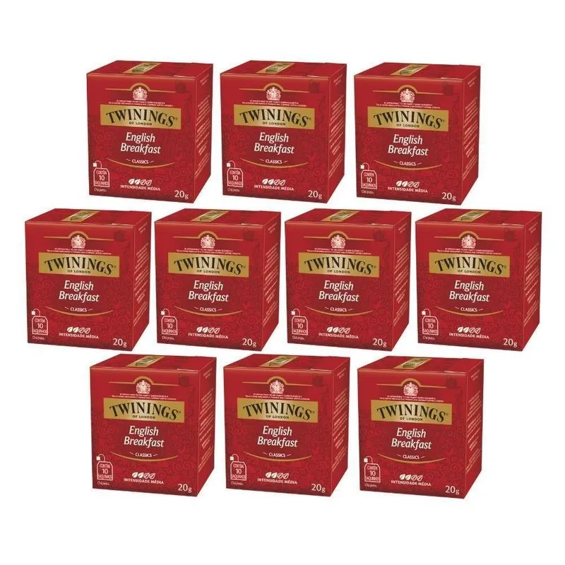 100 Sachês, Chá Twinings, English Breakfast