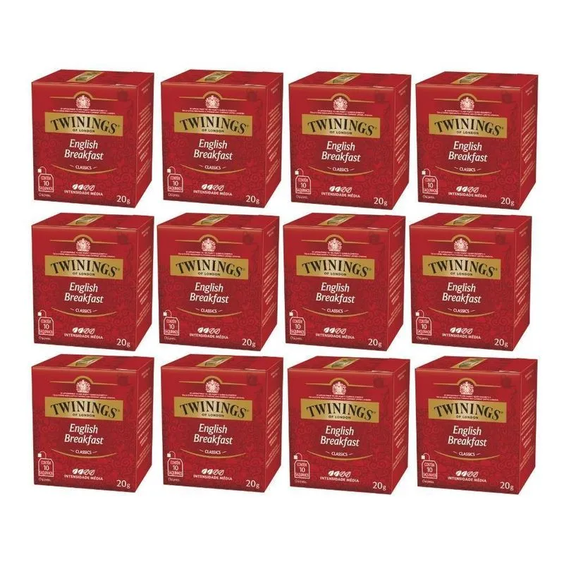 120 Sachês, Chá Twinings, English Breakfast