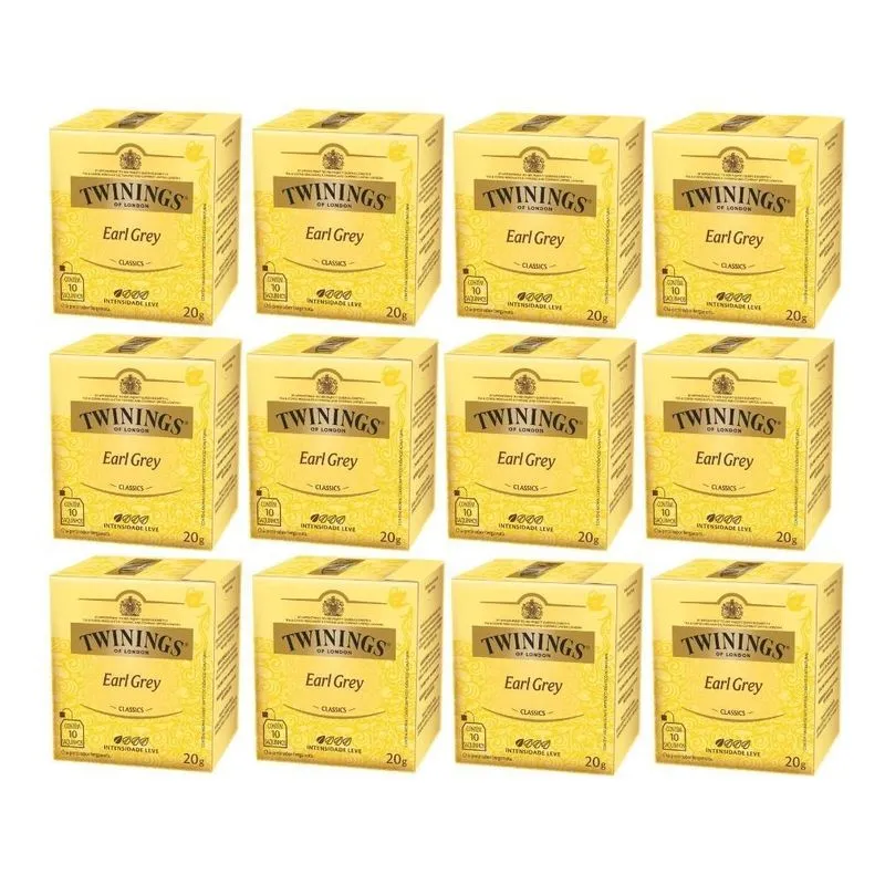 120 Sachês, Chá Twinings, Earl Grey