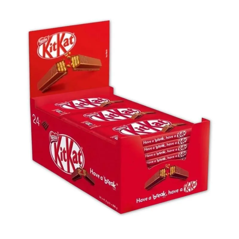 Chocolate Kit Kat Ao Leite 24 Unidades 41,5g - 1 Display