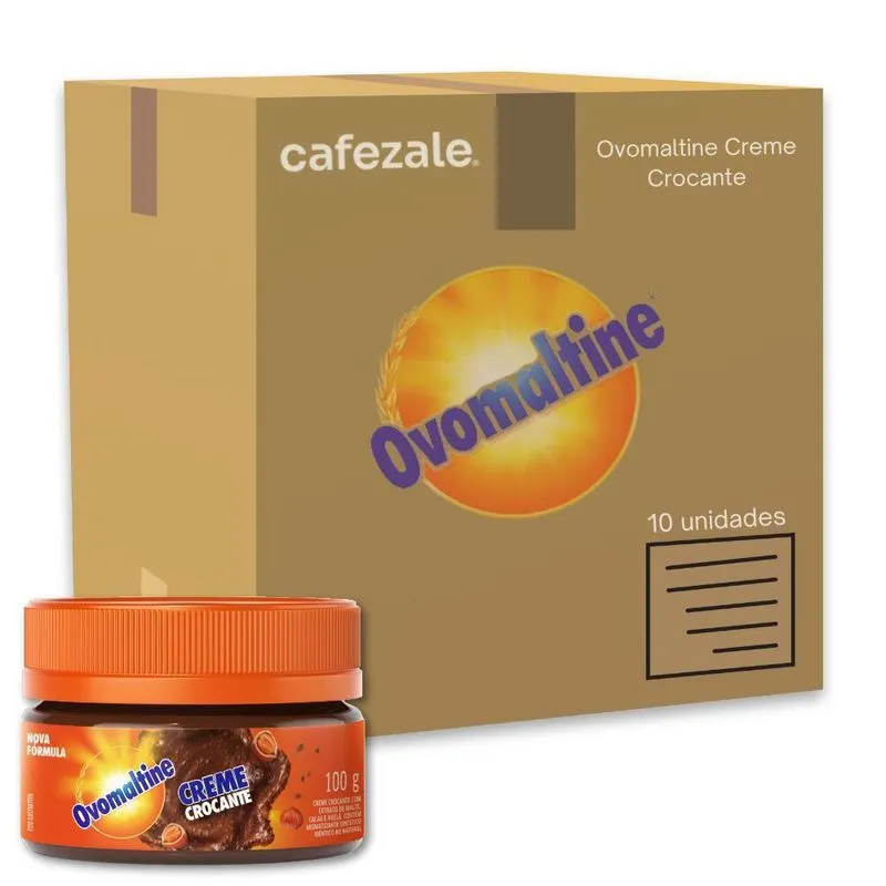 Creme Crocante Ovomaltine Kit 10 Potes De 100g