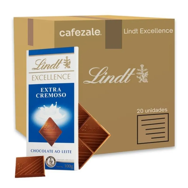 20 Barras Chocolate - Extra Creamy - Lindt Excellence