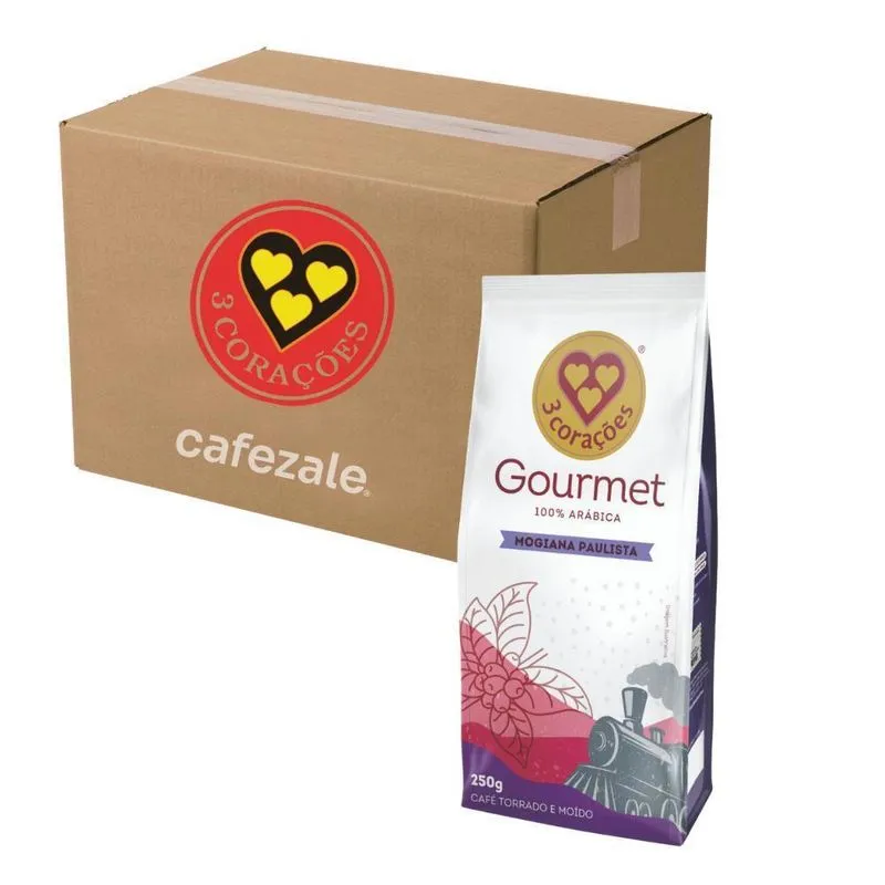20 Pacotes De Café Moído Mogiana Paulista Três Corações 250g