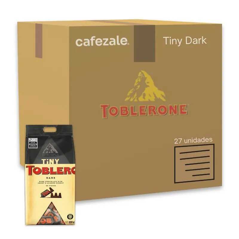 Toblerone Tiny Dark Chocolate Meio Amargo Kit 27un De 256g