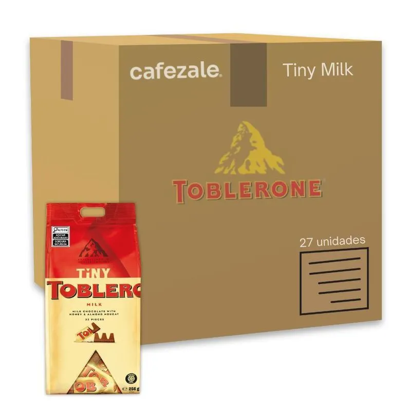 Toblerone Tiny Milk Chocolate Ao Leite Kit 27 Unidades 256g