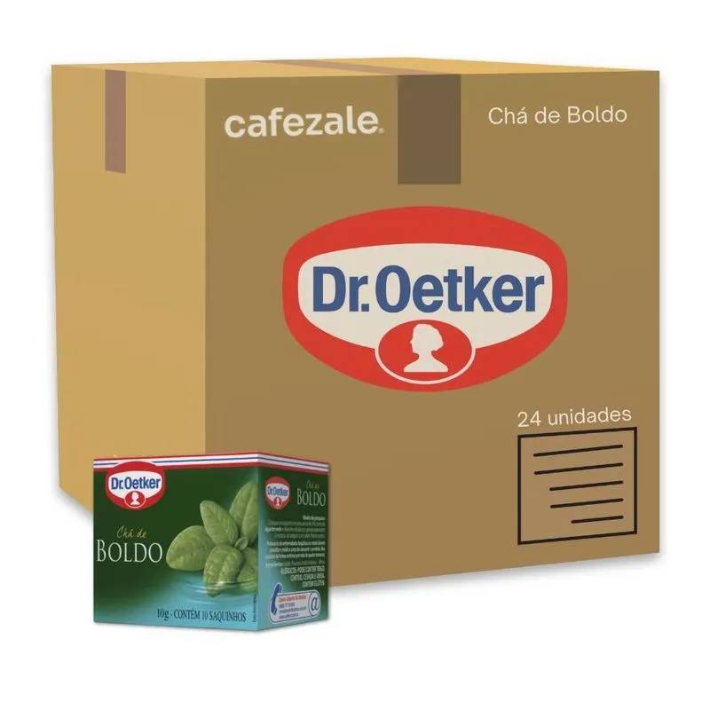 Chá De Boldo Dr. Oetker Kit 24 Caixas 10g - 240 Saquinhos