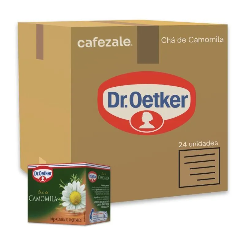 Chá De Camomila Dr. Oetker Kit 24 Caixas 10g - 240 Saquinhos