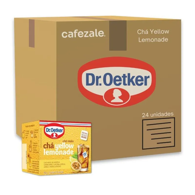 Chá Gelado Yellow Lemonade Dr. Oetker Kit 24 Unidades 20g