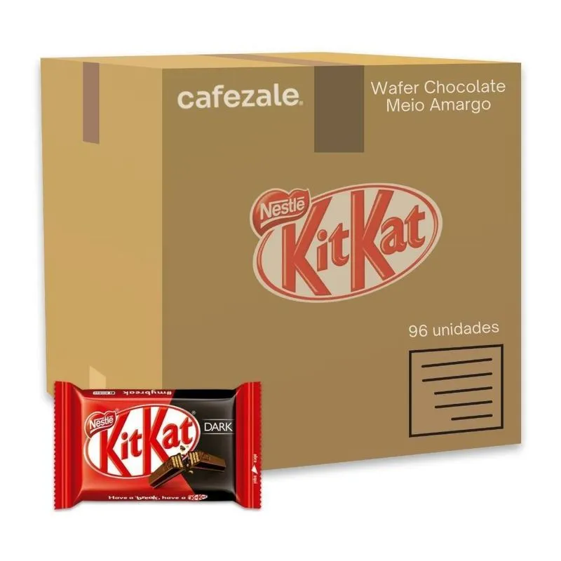 Chocolate Kit Kat Dark 96 Unidades 41,5g - 4 Displays