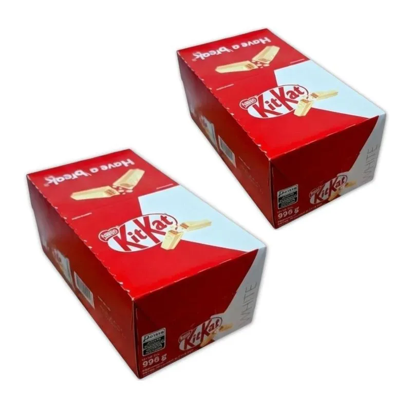 Chocolate Kit Kat Branco 48 Unidades 41,5g - 2 Displays