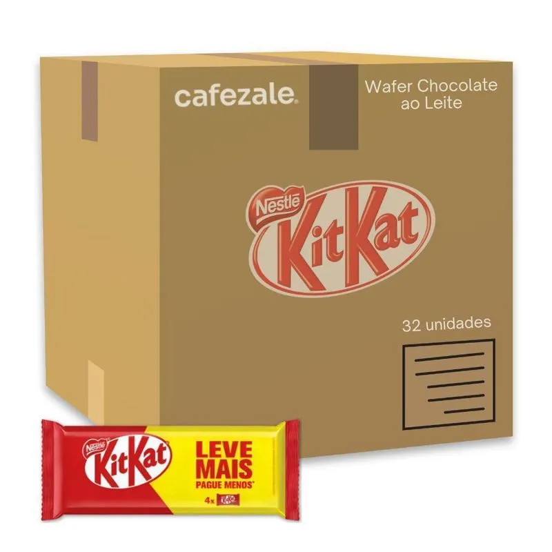 Chocolate Kit Kat Ao Leite 32 Packs De 166g 4x41,5g