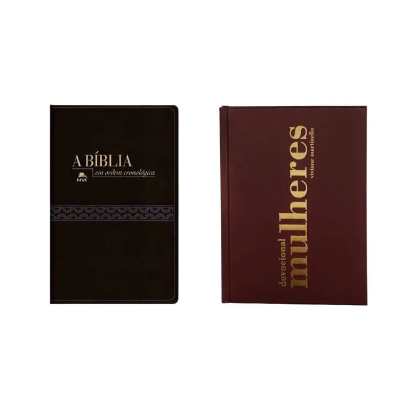 Kit Bíblia nvi em Ordem Cronológica + Devocional Mulheres