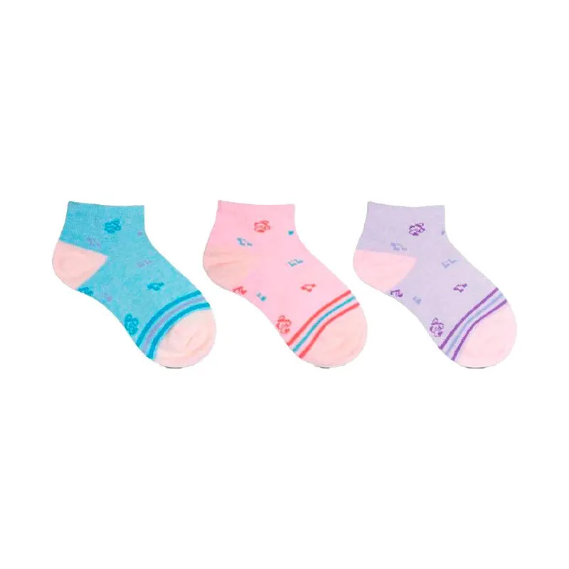 Kit Meias Basic Kids Cano Curto com 3 Pares Altomax