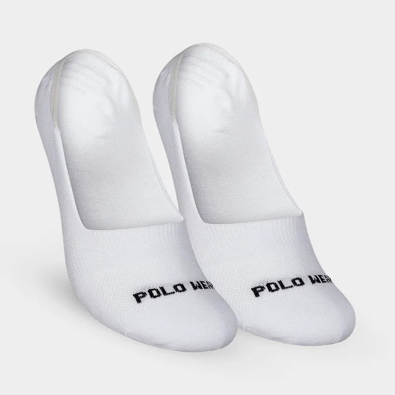 Kit 2 Pares De Meia Sapatilha Polo Wear 001 - KIT 2X1 MEIAS POLO WEAR DAY BY DAY 39/43 SAPATILHA BCO