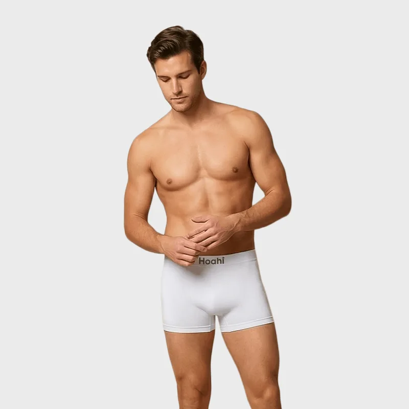 Cueca Boxer Hoahi Premium Poliamida 1X1 CUECA HOAHI BOXER POLIAMIDA PREMIUM BCO