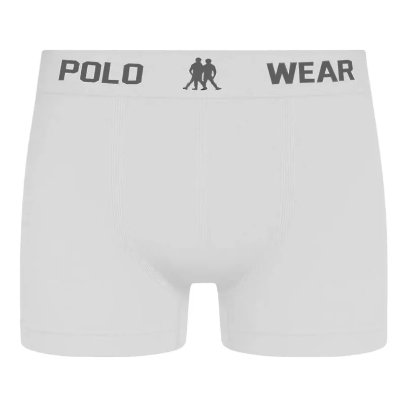 Cueca Boxer Polo Wear Masculina M / Branco