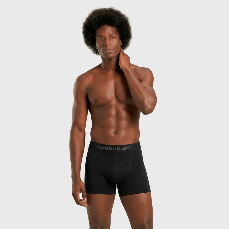 Cueca Boxer Reebok Classic Microfibra Cós Inteiro 1X1 CUECA REEBOK BOXER MICROFIBRA CLASSIC COS PTO