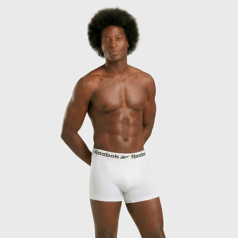 Cueca Boxer Reebok Classic Microfibra Cós Inteiro 1X1 CUECA REEBOK BOXER MICROFIBRA CLASSIC COS BCO