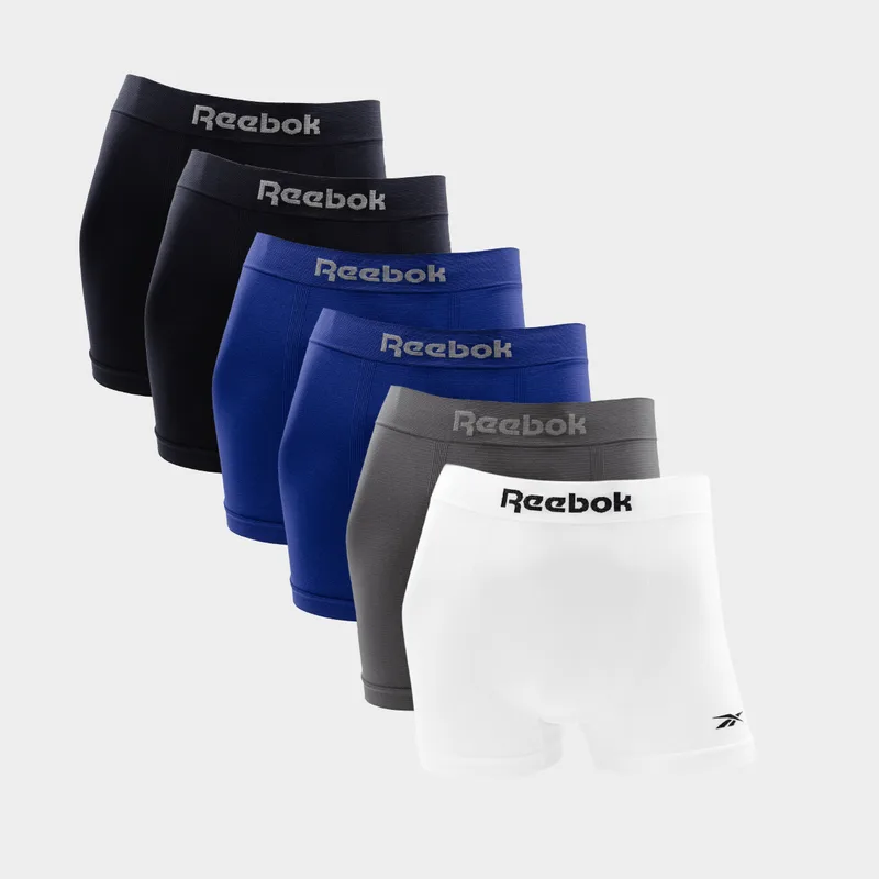 Kit 6 Cuecas Boxer Reebok Classic Poliamida KIT 6X1 CUECA REEBOK BOXER POLIAMIDA CLASSIC STD