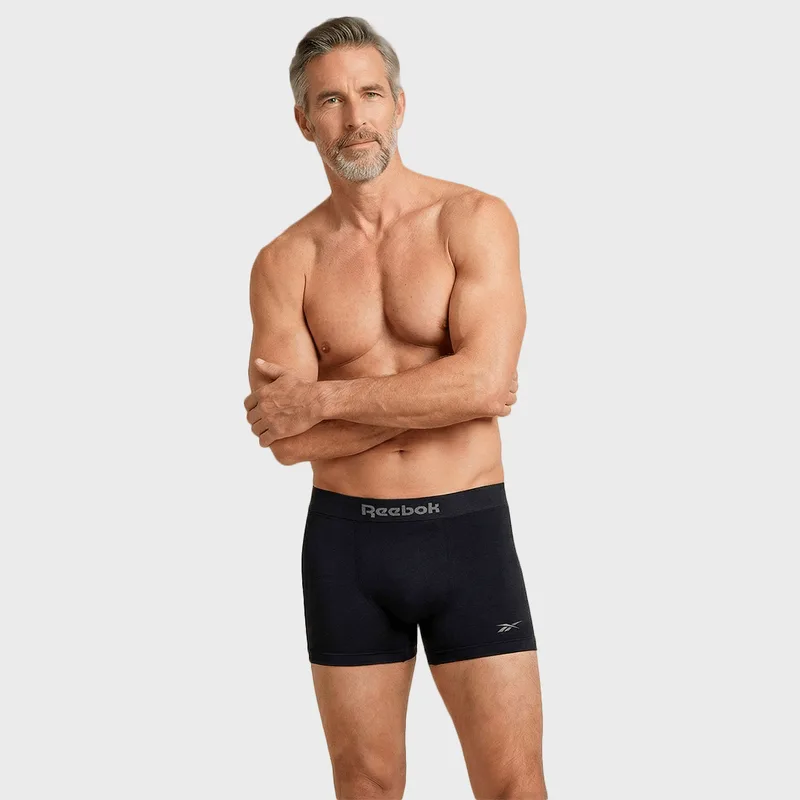 Kit 6 Cuecas Boxer Reebok Classic Poliamida KIT 6X1 CUECA REEBOK BOXER POLIAMIDA CLASSIC PTO