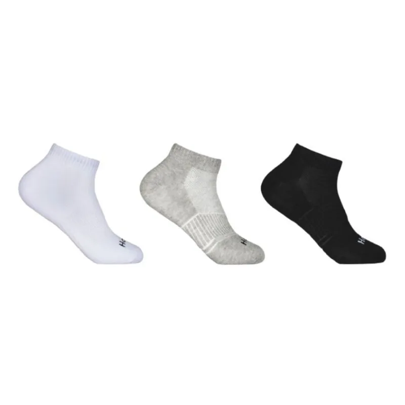 Kit Meia Hoahi Média Branco/Preto/Cinza 33–38 com 3 Unidades KIT MEIA HOAHI 33/38 3UN MEDIO BRANCO/PR