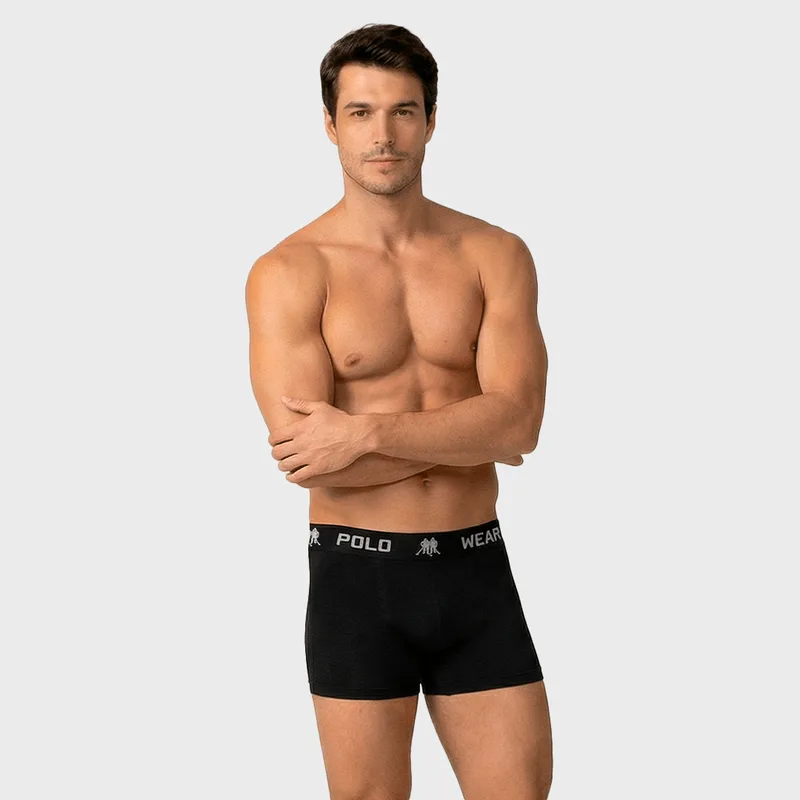 Cueca Boxer Polo Wear Basic Microfibra 1X1 CUECA POLO WEAR BOXER MICROFIBRA BASIC PTO