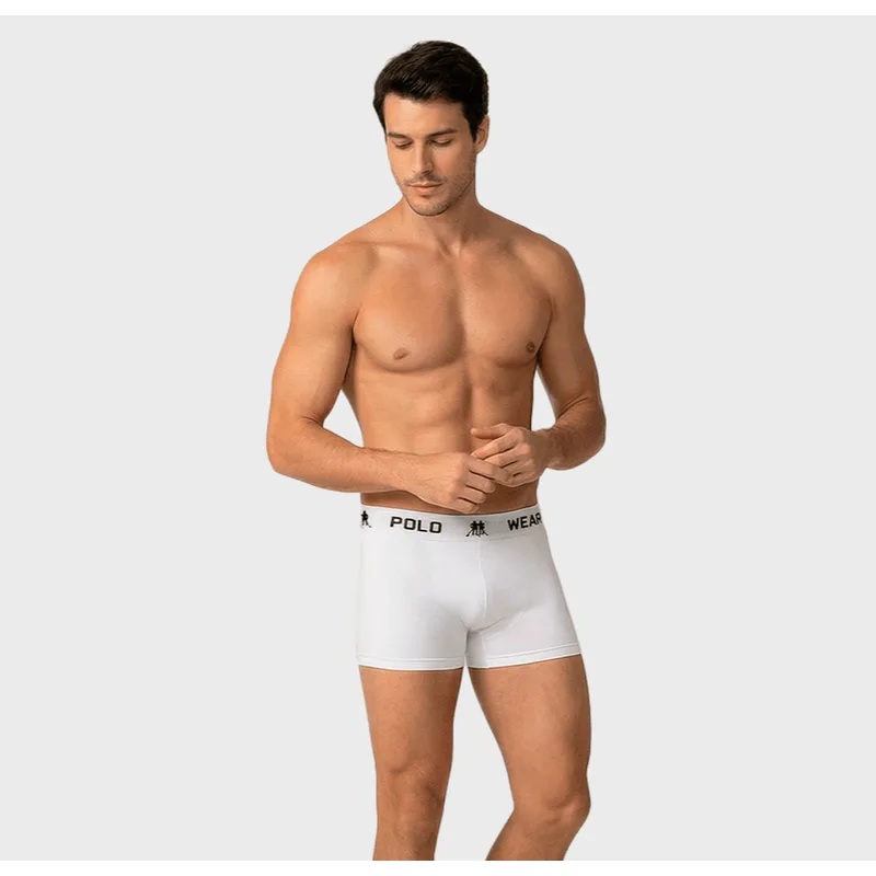 Cueca Boxer Polo Wear Basic Microfibra 1X1 CUECA POLO WEAR BOXER MICROFIBRA BASIC BCO