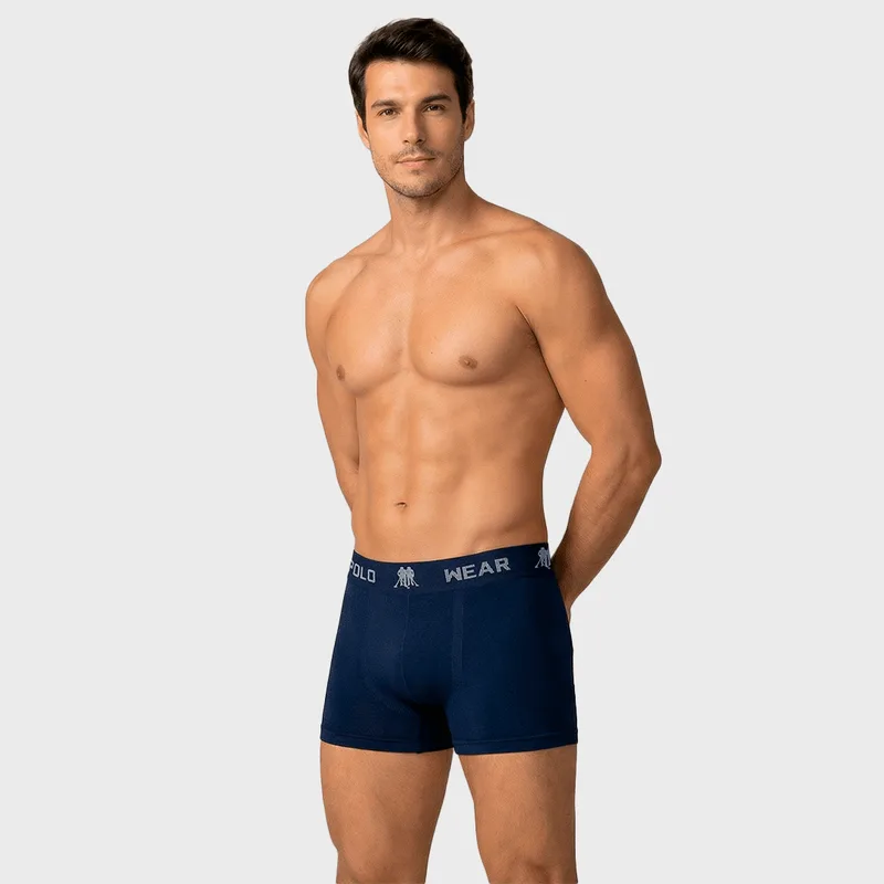 Cueca Boxer Polo Wear Basic Microfibra 1X1 CUECA POLO WEAR BOXER MICROFIBRA BASIC MAR
