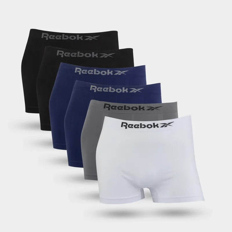Kit 6 Cuecas Boxer Reebok Classic Microfibra KIT 6X1 CUECA REEBOK BOXER MICROFIBRA CLASSIC STD