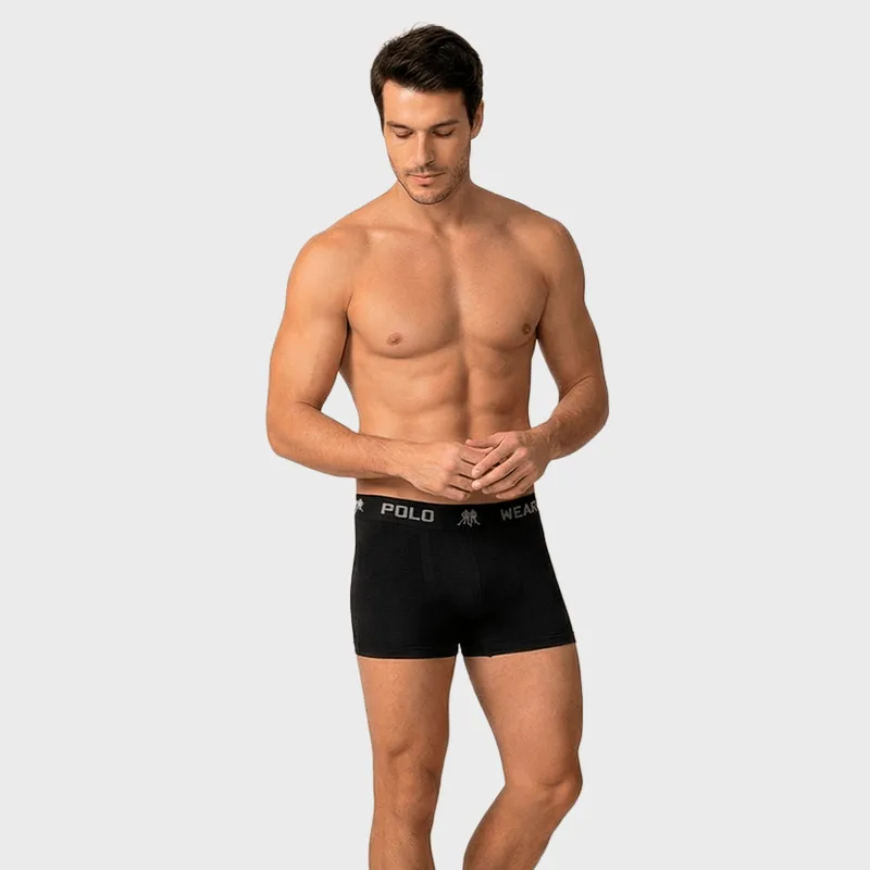Kit 6 Cuecas Boxer Polo Wear Basic Microfibra KIT 6X1 CUECA POLO WEAR BOXER MICROFIBRA BASIC STD