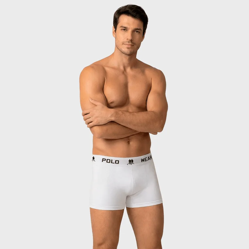 Kit 6 Cuecas Boxer Polo Wear Basic Microfibra KIT 6X1 CUECA POLO WEAR BOXER MICROFIBRA BASIC STD
