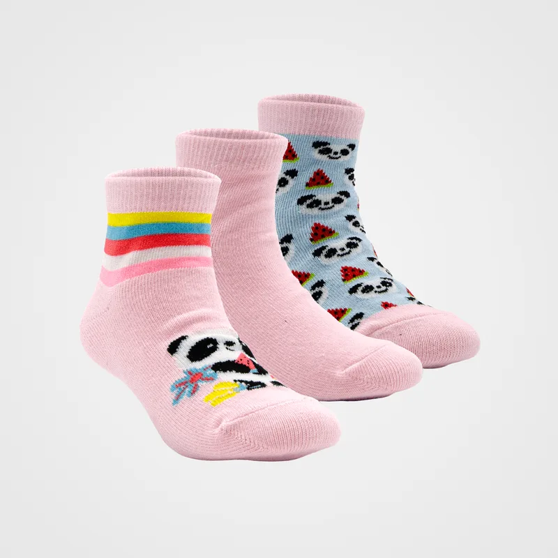 Kit 6 Pares De Meia Kids Hoahi 010 - KIT 6X1 MEIAS HOAHI KIDS 23/27 CURTO FEMI. STD - AMEIZIN