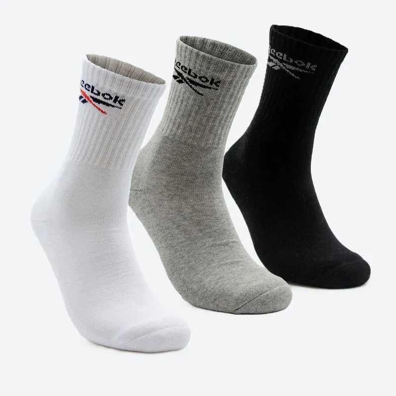Kit Meias Reebok Cano Longo Atoalhado Embaixo Unissex Sortido - M