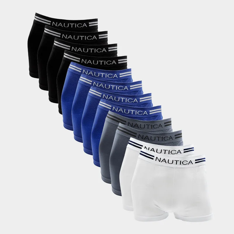 Kit 12 Cuecas Boxer Náutica Microfibra KIT 12x1 CUECA NAUTICA BOXER MICROFIBRA STD - MELI (NUB26520SO)