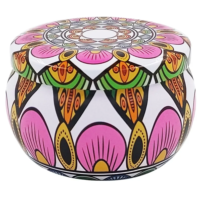 Vela Aromática Decorativa C/ Tampa 7x4cm em Parafina Cascavel-Modelo 1