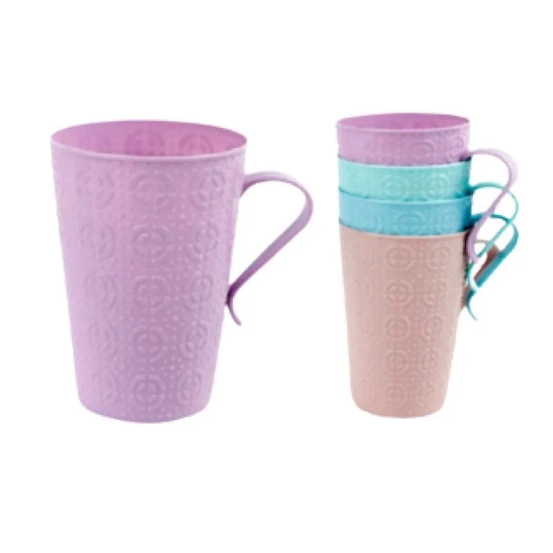 Kit Com 04 Canecas De Plástico 270ml - COP-81